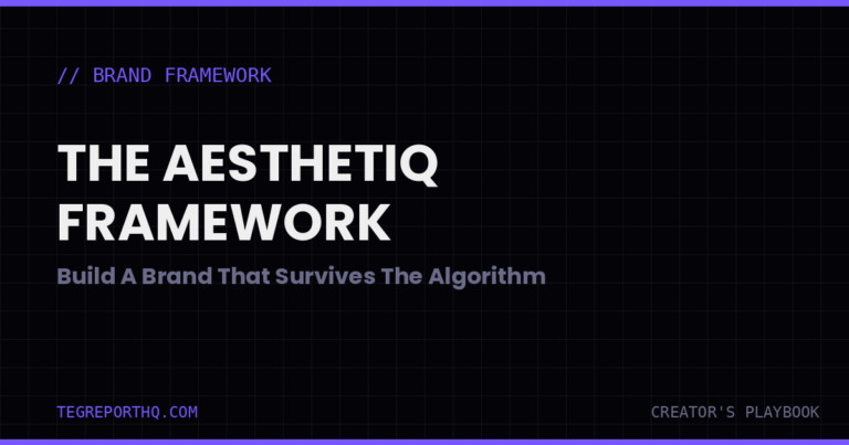 The AESTHETIQ Framework: Creator Branding That Lasts | TegReportHQ